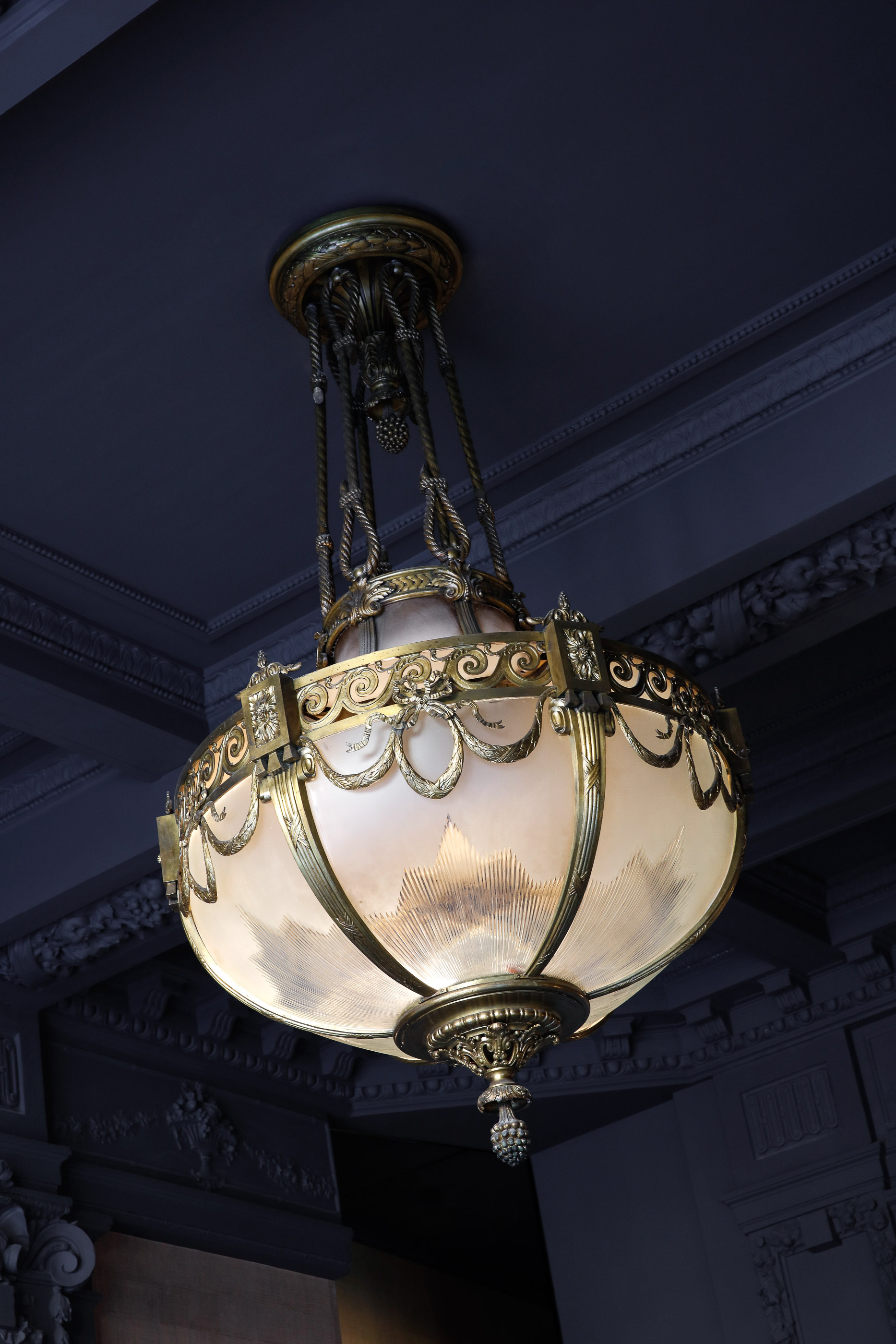 1930s Chandelier, lobby of the Grand Hotel Continental